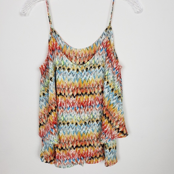 PAPER CRANE spaghetti strap layered blouse - Picture 3 of 6